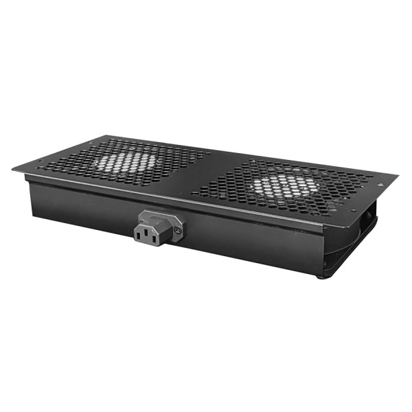 POWERTECH cooling fan για rack NETW-0008, 2x fans, 29.5x13x4cm Καμπίνες - Rack