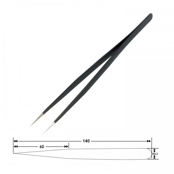 SPROTEK ESD αντιστατική τσιμπίδα ST-T508, 140mm, ίσια Εργαλεία Χειρός