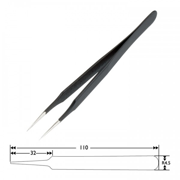 SPROTEK ESD αντιστατική τσιμπίδα ST-T510, 110mm, ίσια, λεπτή Εργαλεία Χειρός