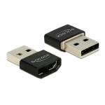 DELOCK αντάπτορας USB σε HDMI-A θηλυκό 65680, μαύρος Εικόνα
