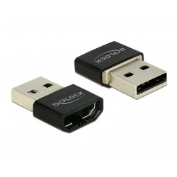 DELOCK αντάπτορας USB σε HDMI-A θηλυκό 65680, μαύρος Εικόνα