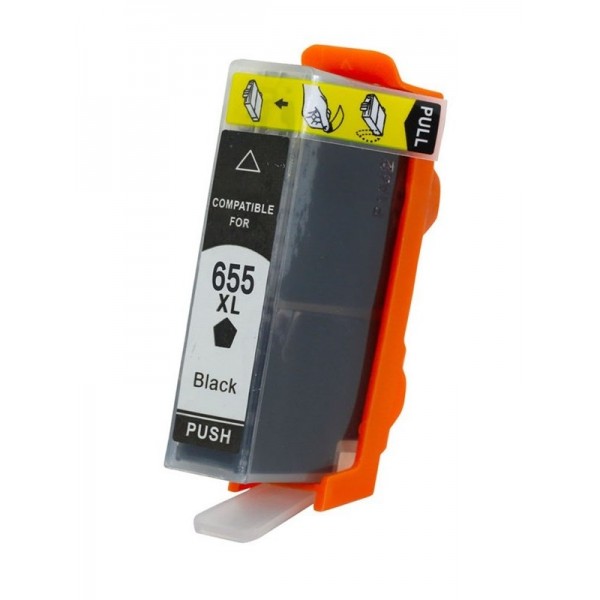 Συμβατό Inkjet για HP, 655, 21.6ml, Black ink HP