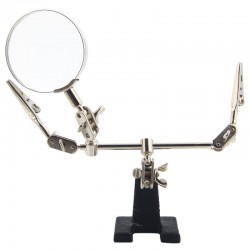 BEST Μεγεθυντικός Φακός BST-168Z, 5x zoom, με clips συγκράτησης Βοηθητικά Εργαλεία