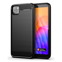 POWERTECH Θήκη Carbon Flex MOB-1523, Huawei Y5p, μαύρη Θήκες