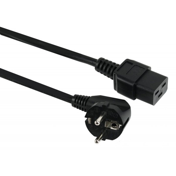 POWERTECH Καλώδιο τροφοδοσίας CAB-P024, C19 IEC, 16A, 250V, 1.8m, μαύρο Τροφοδοσία