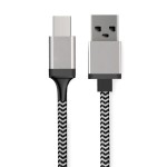 POWERTECH καλώδιο USB σε USB Type-C CAB-U130, 8mm tip, 1.5m, μαύρο-γκρι USB-C (Type-C)