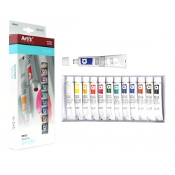 MP ακρυλικά χρώματα ακουαρέλας PP173, 12 χρώματα, 12x 12ml Γραφική Ύλη