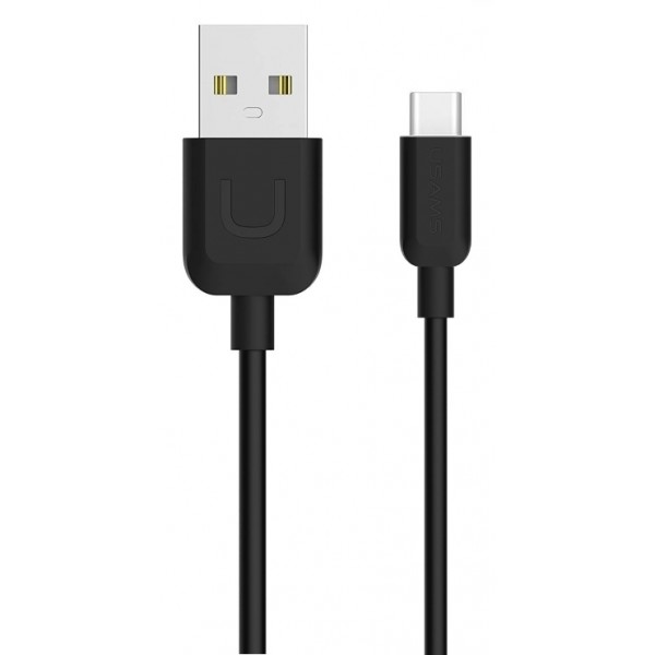 USAMS Καλώδιο USB σε Type-C US-SJ099 U-Turn, 1m, μαύρο USB-C (Type-C)