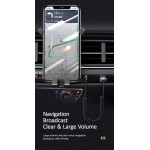 USAMS Bluetooth car audio receiver US-SJ464, μεταλλικό, γκρι Αξεσουάρ Αυτοκινήτου