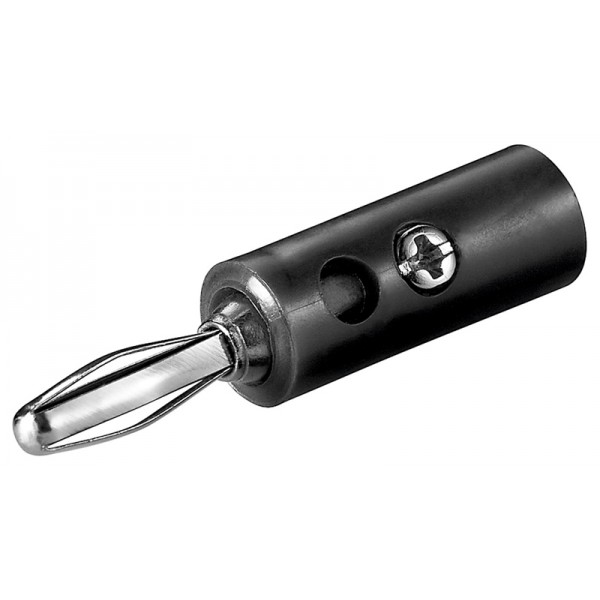 GOOBAY βύσμα μπανάνα plug 11373, αρσενικό 4.5mm, μαύρο, 10τμχ Ήχος