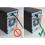 GOOBAY καλώδιο U/UTP CAT6 51514, γωνιακό, CCA AWG 25/7, 0.5m, μαύρο Δίκτυο