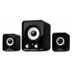 POWERTECH ηχεία Essential sound PT-843, 2.1, 5W + 2x 3W, 3.5mm, μαύρα Ηχεία για PC
