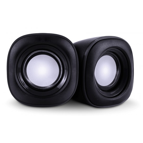 POWERTECH ηχεία Essential sound PT-844, 2x 3W, 3.5mm, μαύρα Ηχεία για PC