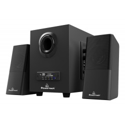 POWERTECH ηχεία Premium sound PT-846, 16W, USB/SD/FM/BT, remote, μαύρα Ηχεία για PC