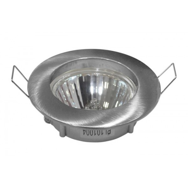 ADELEQ μεταλλικό πλαίσιο spot για G5.3, χωνευτό, 12V, 50W, inox, 2τμχ Παρελκόμενα Φωτισμού