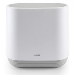 ECOCO κάδος απορριμμάτων E1906, εύκολο άνοιγμα, 10lt, λευκός Είδη Σπιτιού