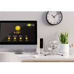 GOOBAY επιτραπέζιος ανεμιστήρας 62062, 8", USB, ασημί Θέρμανση - Κλιματισμός