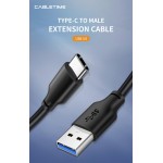 CABLETIME καλώδιο USB 3.0 σε USB Type-C C160, 5V 3A, 3m, μαύρο Καλώδια