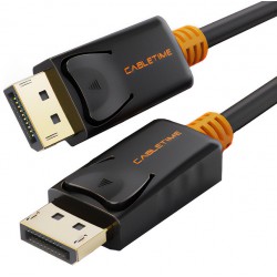 CABLETIME καλώδιο Displayport AV585, 1.2v, 4k/60hz, 1.8m, μαύρο Εικόνα