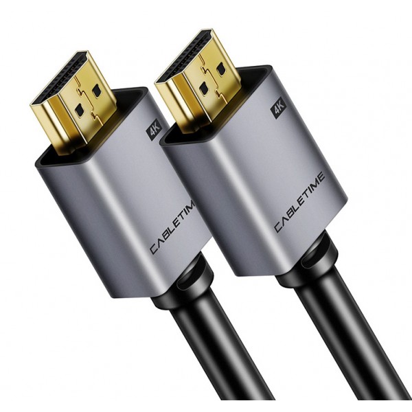 CABLETIME καλώδιο HDMI 2.0 AV566, 4k/60hz, 5m, μαύρο Εικόνα