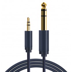 CABLETIME καλώδιο Stereo 6.3mm σε Stereo 3.5mm AV321, 1.8m, μαύρο Ήχος