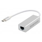 Αντάπτορας USB Type-C σε RJ45 ST735, 1000Mbps, RTL8153, ασημί Κάρτες Δικτύου - USB Dongles