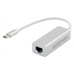 Αντάπτορας USB Type-C σε RJ45 ST735, 1000Mbps, RTL8153, ασημί Κάρτες Δικτύου - USB Dongles