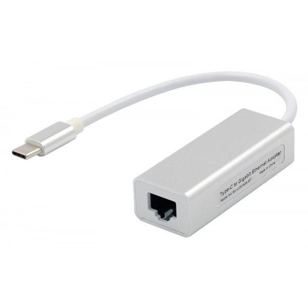 Αντάπτορας USB Type-C σε RJ45 ST735, 1000Mbps, RTL8153, ασημί Κάρτες Δικτύου - USB Dongles