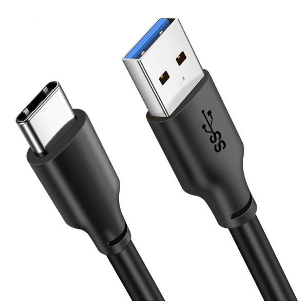 CABLETIME καλώδιο USB 3.0 σε USB Type-C C160, 5V 3A, 0.25m, μαύρο USB-C (Type-C)