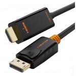 CABLETIME καλώδιο Displayport σε HDMI AV585, 1080p, 1.8m, μαύρο Εικόνα