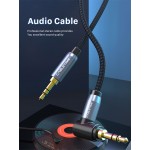 CABLETIME καλώδιο AUX Stereo 3.5mm (1/8") 90 Degree AV311, 1.8m, μαύρο Ήχος