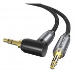 CABLETIME καλώδιο AUX Stereo 3.5mm (1/8") 90 Degree AV311, 1.8m, μαύρο Ήχος