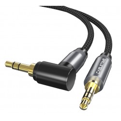 CABLETIME καλώδιο AUX Stereo 3.5mm (1/8") 90 Degree AV311, 1.8m, μαύρο Ήχος