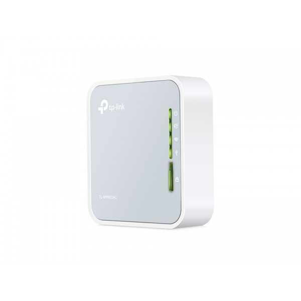 TP-LINK Wireless Travel Router TL-WR902AC, 750Mbps AC750, Ver. 1.0 Modem - Router