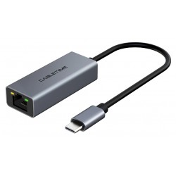 CABLETIME αντάπτορας USB Type-C σε RJ45 CML100, 100Mbps, 0.15m, γκρι Κάρτες Δικτύου - USB Dongles