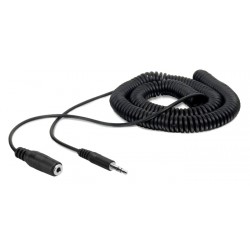 POWERTECH καλώδιο 3.5mm αρσενικό σε θηλυκό CAB-J045, 3 pin, 3m, μαύρο Ήχος