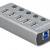 DELOCK USB hub 63262 με διακόπτες, 5x θυρών, 5Gbps, 2.4A, γκρι