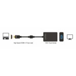 DELOCK αντάπτορας HDMI σε VGA 65512, 1080p, μαύρος Εικόνα
