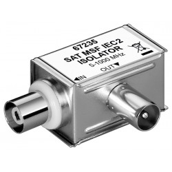GOOBAY SAT isolator 67235, γωνιακό, 5MHz - 1000MHz, ασημί Κεραίες TV - Αποκωδικοποιητές