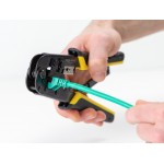 DELOCK εργαλείο πτύχωσης με απογυμνωτή καλωδίων RJ45/12/11 90520, 8+6P Πένσες