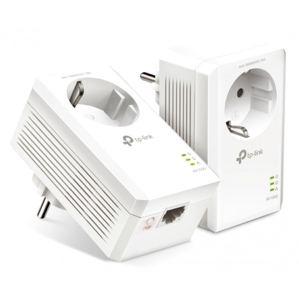 TP-LINK Powerline kit TL-PA7017P, Passthrough, AV1000 Gigabit, Ver. 4.0 Powerlines - Extenders