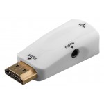 GOOBAY αντάπτορας HDMI σε VGA & 3.5mm 44793, 1080p, λευκός Εικόνα