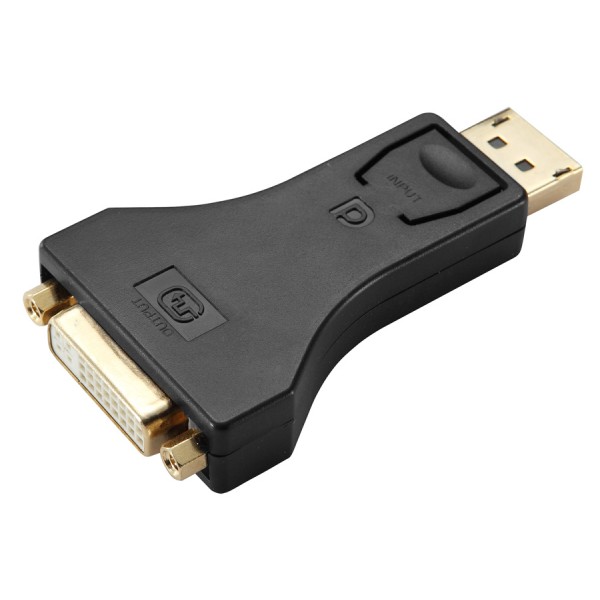 POWERTECH αντάπτορας DisplayPort σε DVI CAB-DP062, passive 1080p, μαύρος Εικόνα