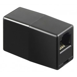 POWERTECH σύνδεσμος (μούφα) RJ45 UTP CAB-N181, 8p8c, μαύρος, 5τμχ Δίκτυο