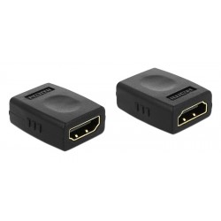 DELOCK αντάπτορας HDMI θηλυκό σε θηλυκό 65049, μαύρος Εικόνα