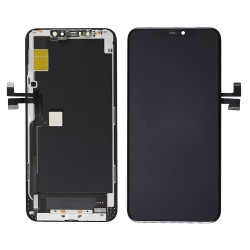 TW INCELL LCD για iPhone 11 Pro Max, camera-sensor ring, earmesh, μαύρη Ανταλλακτικά Smartphones