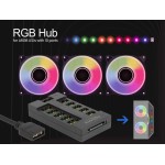 DELOCK RGB hub 64128 για ARGB LEDs, 10 θύρες, μαύρο Ψύξη - Modding