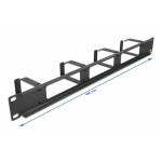 DELOCK Cable Managment για rack 66658, 4 θέσεων, 1U, μεταλλικό Καμπίνες - Rack