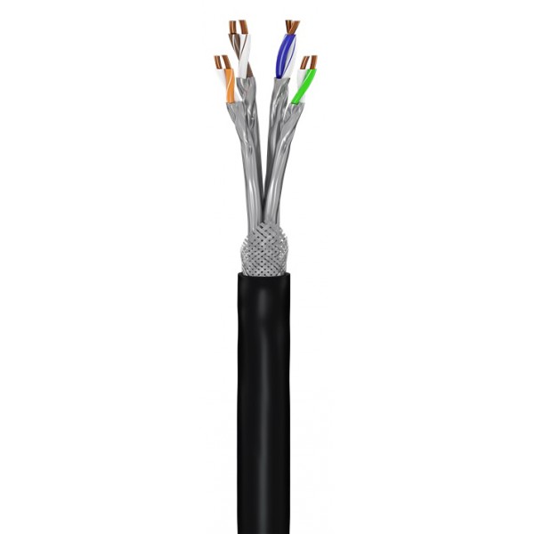 GOOBAY καλώδιο S/FTP CAT 7 53867, copper, AWG 23/1, 50m, μαύρο Δίκτυο