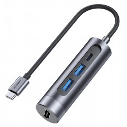 JOYROOM docking station S-H113, 2x USB, HDMI, USB-C, γκρι USB Hubs - Card Readers